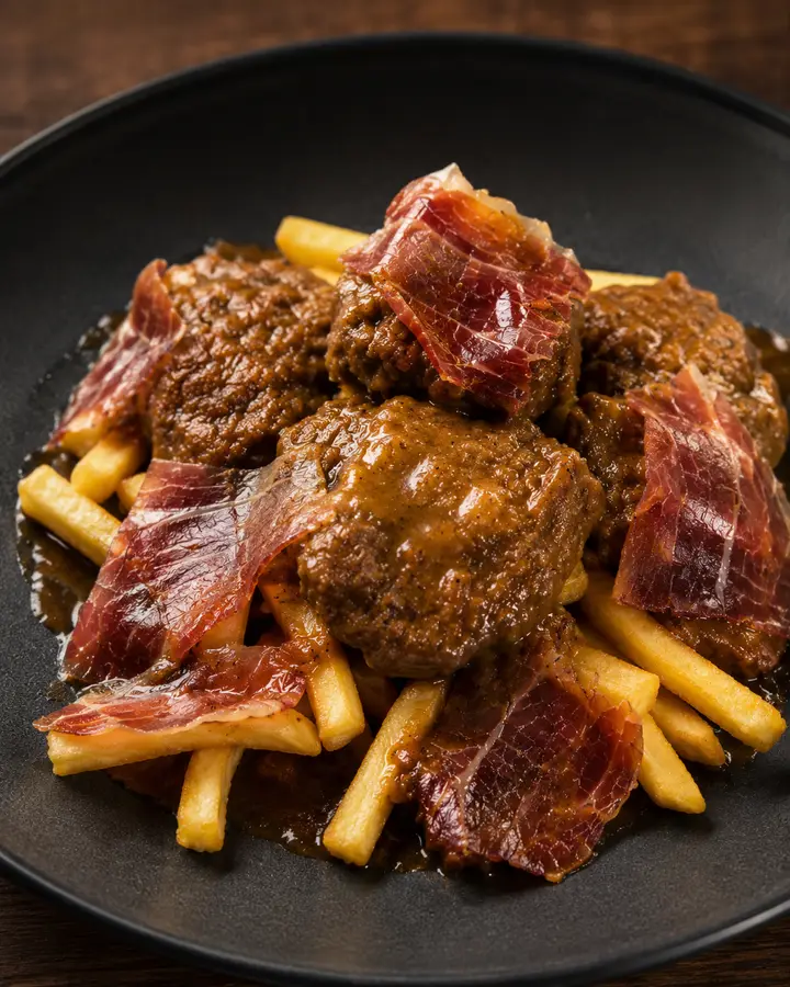 Carrilleras en salsa en Bodeguita La Mantilla, Punta Umbría