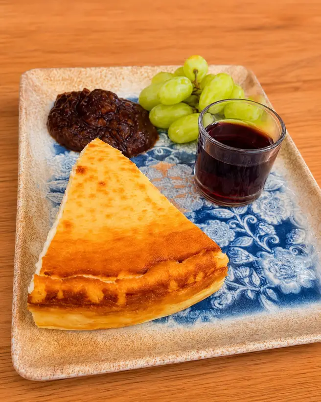 Tarta de queso en Bodeguita La Mantilla, Punta Umbría